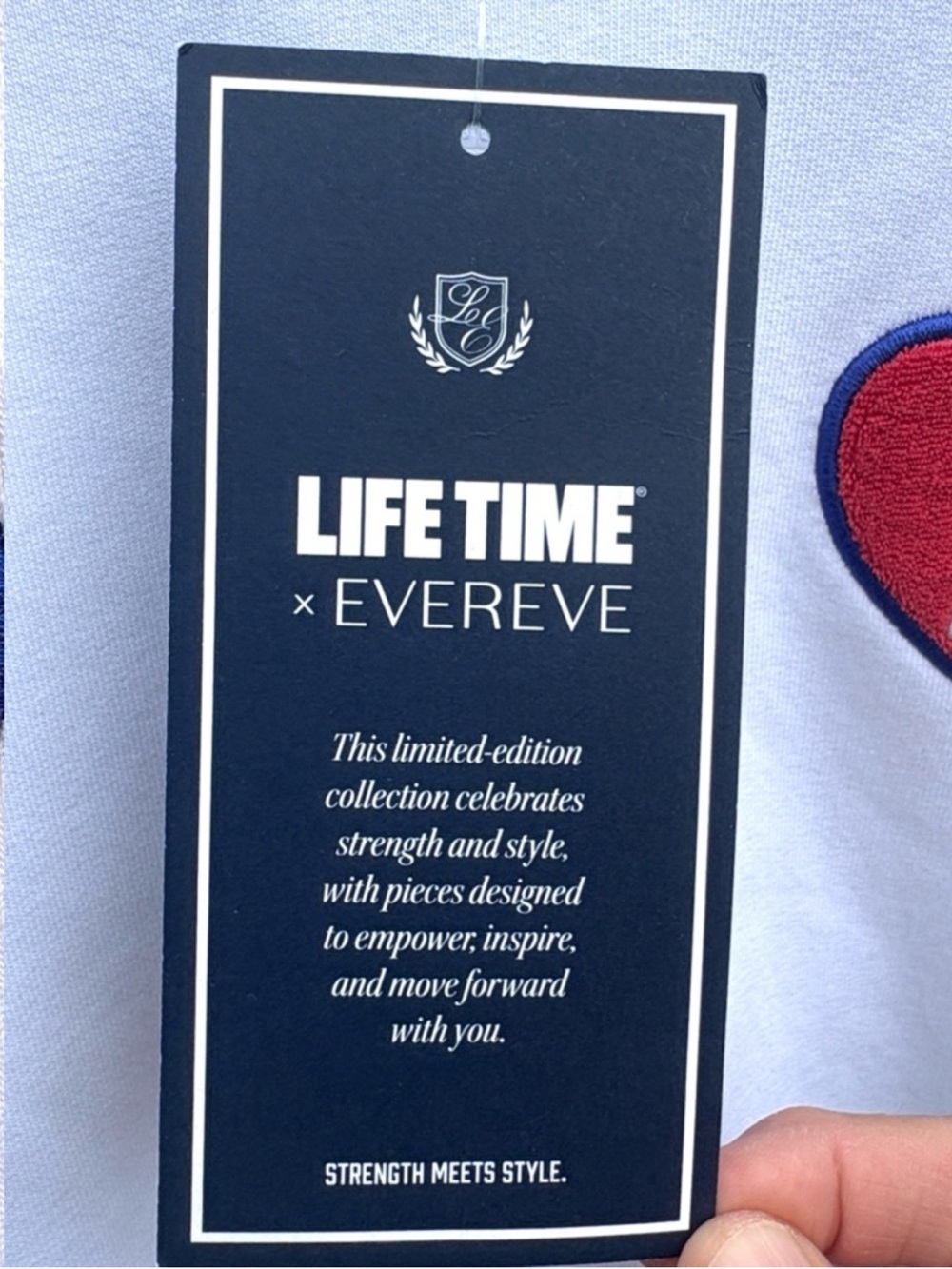 NWT EVEREVE X Lifetime Love Your Life Patch Sweatshirt Size XS - Picture 4 of 11